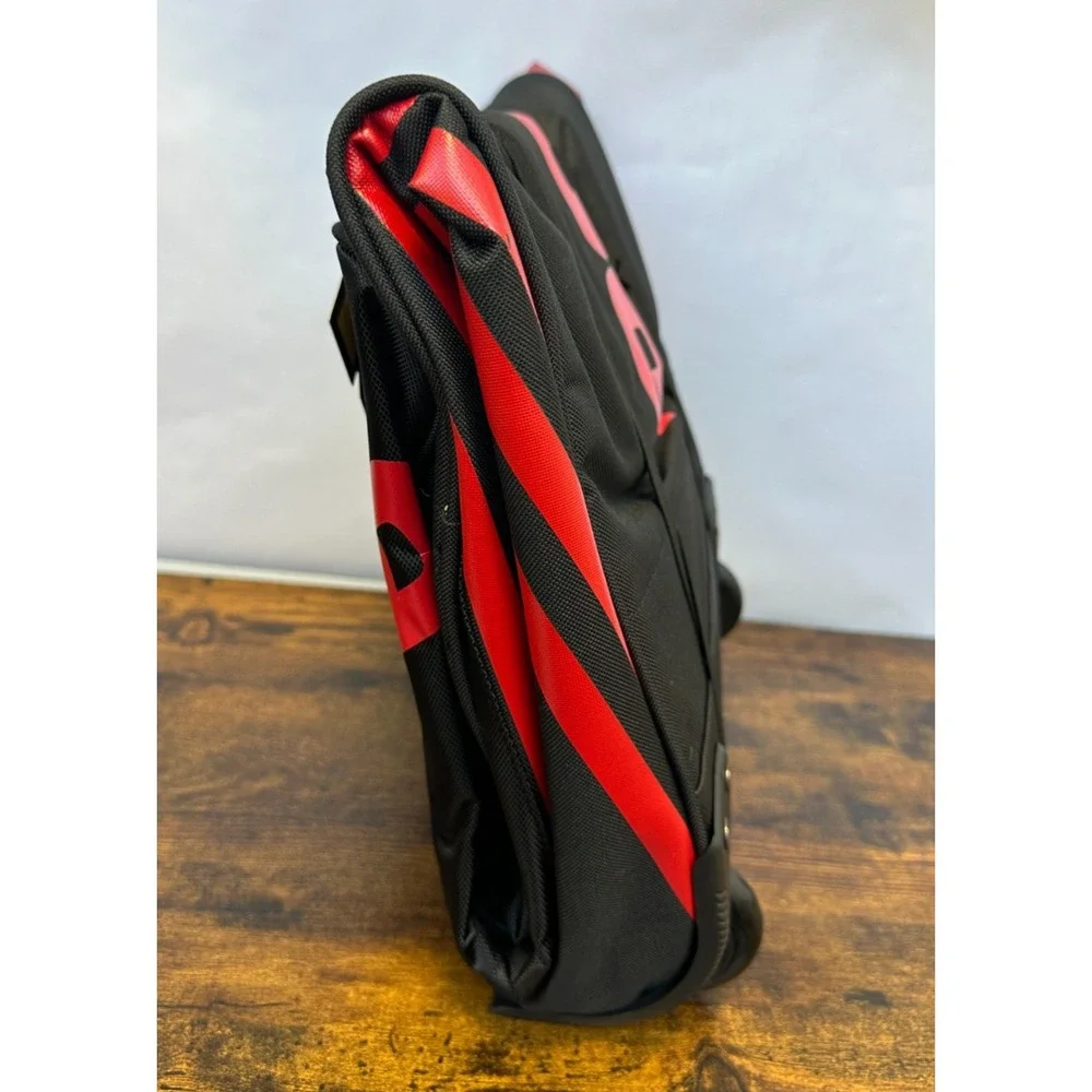 New DEMARINI Momentum 2.0 Wheeled Baseball Softball Equipment Bat Bag Black Red